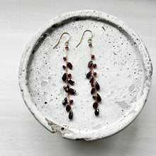 画像をギャラリービューアに読み込む, ✨NEW【1月誕生石】ガーネットチェーンピアス/ロング