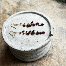 画像をギャラリービューアに読み込む, ✨NEW【1月誕生石】ガーネットチェーンピアス/ロング