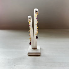 画像をギャラリービューアに読み込む, ✨NEW【1月誕生石】ガーネットmixチェーンピアス