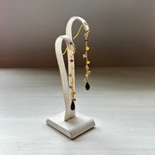 画像をギャラリービューアに読み込む, ✨NEW【1月誕生石】ガーネットmixチェーンピアス