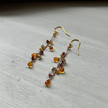 画像をギャラリービューアに読み込む, ✨NEW【1月誕生石】スぺサタイトガーネットチェーンピアス
