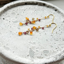 画像をギャラリービューアに読み込む, ✨NEW【1月誕生石】スぺサタイトガーネットチェーンピアス