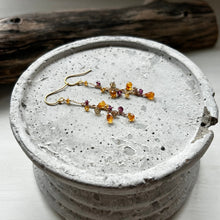 画像をギャラリービューアに読み込む, ✨NEW【1月誕生石】スぺサタイトガーネットチェーンピアス