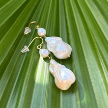 画像をギャラリービューアに読み込む, ✨NEW✨ 淡水オイスターパールの2粒ピアス