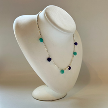 画像をギャラリービューアに読み込む, SVビーズと天然石のネックレス/アメシスト・アマゾナイト