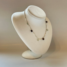画像をギャラリービューアに読み込む, SVビーズと天然石のネックレス/スモーキー・グリーンクォーツ