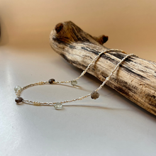 画像をギャラリービューアに読み込む, SVビーズと天然石のネックレス/スモーキー・グリーンクォーツ