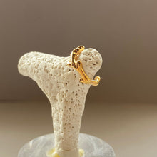 画像をギャラリービューアに読み込む, 🔹サージカルステンレス🔹珊瑚のイヤカフ/ゴールド