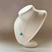 画像をギャラリービューアに読み込む, ターコイズのネックレス/マロンカボ大粒【45㎝】