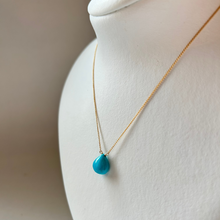 画像をギャラリービューアに読み込む, ターコイズのネックレス/マロンカボ大粒【45㎝】