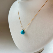 画像をギャラリービューアに読み込む, ターコイズのネックレス/マロンカボ大粒【45㎝】
