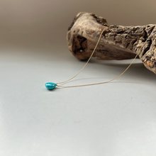 画像をギャラリービューアに読み込む, ターコイズのネックレス/マロンカボ大粒【45㎝】