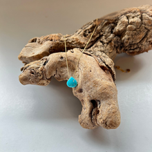 画像をギャラリービューアに読み込む, ターコイズのネックレス/マロンカボ大粒【45㎝】