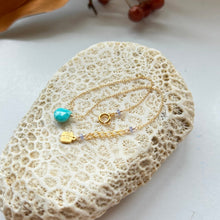 画像をギャラリービューアに読み込む, ターコイズのブレスレット/マロンカット