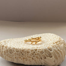 画像をギャラリービューアに読み込む, 🔹サージカルステンレス🔹ダブル珊瑚のイヤカフ/ゴールド