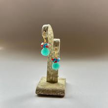 画像をギャラリービューアに読み込む, ✨NEW✨ シェル型 天然石のブーケピアス(タイプ⓵~⑩お選び下さい)