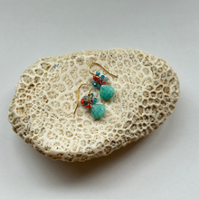 画像をギャラリービューアに読み込む, ✨NEW✨ シェル型 天然石のブーケピアス(タイプ⓵~⑩お選び下さい)