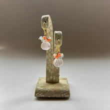 画像をギャラリービューアに読み込む, ✨NEW✨ シェル型 天然石のブーケピアス(タイプ⓵~⑩お選び下さい)