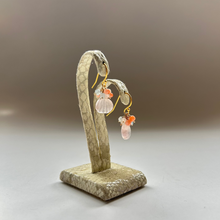 画像をギャラリービューアに読み込む, ✨NEW✨ シェル型 天然石のブーケピアス(タイプ⓵~⑩お選び下さい)