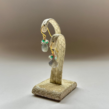 画像をギャラリービューアに読み込む, ✨NEW✨ シェル型 天然石のブーケピアス(タイプ⓵~⑩お選び下さい)