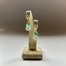 画像をギャラリービューアに読み込む, ✨NEW✨ シェル型 天然石のブーケピアス(タイプ⓵~⑩お選び下さい)