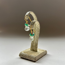 画像をギャラリービューアに読み込む, ✨NEW✨ シェル型 天然石のブーケピアス(タイプ⓵~⑩お選び下さい)