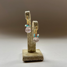 画像をギャラリービューアに読み込む, ✨NEW✨ シェル型 天然石のブーケピアス(タイプ⓵~⑩お選び下さい)