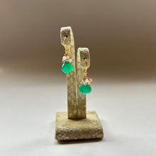 画像をギャラリービューアに読み込む, ✨NEW✨ シェル型 天然石のブーケピアス(タイプ⓵~⑩お選び下さい)