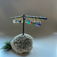 画像をギャラリービューアに読み込む, ✨NEW✨ シェル型 天然石のブーケピアス(タイプ⓵~⑩お選び下さい)