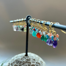 画像をギャラリービューアに読み込む, ✨NEW✨ シェル型 天然石のブーケピアス(タイプ⓵~⑩お選び下さい)