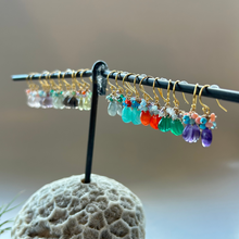 画像をギャラリービューアに読み込む, ✨NEW✨ シェル型 天然石のブーケピアス(タイプ⓵~⑩お選び下さい)