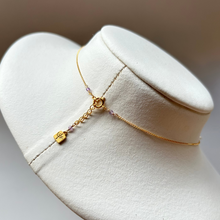 画像をギャラリービューアに読み込む, シェル型天然石の粒々ネックレス