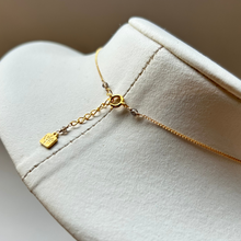 画像をギャラリービューアに読み込む, シェル型天然石の粒々ネックレス