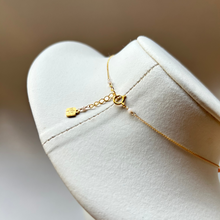 画像をギャラリービューアに読み込む, シェル型天然石の粒々ネックレス