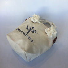 画像をギャラリービューアに読み込む, BRANCHES オリジナル トートバックS *珊瑚刺繍入り*キナリ(グレー刺繍、白紐)