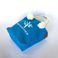 画像をギャラリービューアに読み込む, BRANCHES オリジナル トートバッグ *珊瑚刺繍入り*スカイブルー~白刺繡