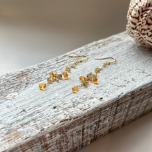 画像をギャラリービューアに読み込む, スぺサタイトガーネットのロングピアス