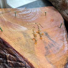 画像をギャラリービューアに読み込む, スぺサタイトガーネットのロングピアス