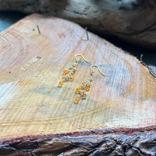 画像をギャラリービューアに読み込む, スぺサタイトガーネットのロングピアス