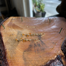 画像をギャラリービューアに読み込む, スぺサタイトガーネットのロングピアス