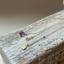 画像をギャラリービューアに読み込む, アメシストのネックレス/ツイスト