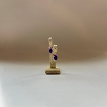 画像をギャラリービューアに読み込む, アメシスト花束ピアス/タンブル