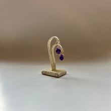 画像をギャラリービューアに読み込む, アメシスト花束ピアス/タンブル