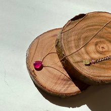 画像をギャラリービューアに読み込む, ルビーペアシェイプネックレス