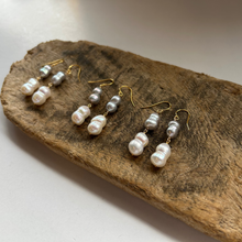 画像をギャラリービューアに読み込む, 淡水twin'sパールピアス(2粒)