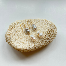 画像をギャラリービューアに読み込む, 淡水twin'sパールピアス(2粒)