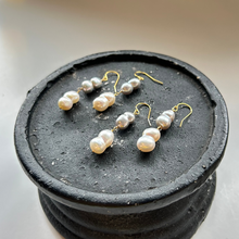 画像をギャラリービューアに読み込む, 淡水twin'sパールピアス(2粒)