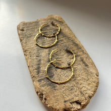 画像をギャラリービューアに読み込む, 🔹サージカルステンレス🔹 コーラルフープピアス / ゴールドメッキ (鏡面)