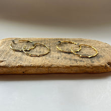 画像をギャラリービューアに読み込む, 🔹サージカルステンレス🔹 コーラルフープピアス / ゴールドメッキ (鏡面)