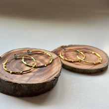 画像をギャラリービューアに読み込む, 🔹サージカルステンレス🔹 コーラルフープピアス / ゴールドメッキ (鏡面)